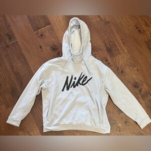 Nike women’s hoodie Sz medium blue black pocket drawstring